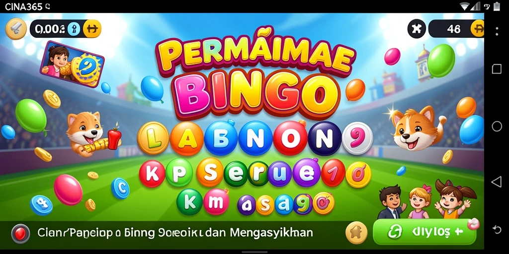 Tampilan seru gameplay Bingo di CINA365.