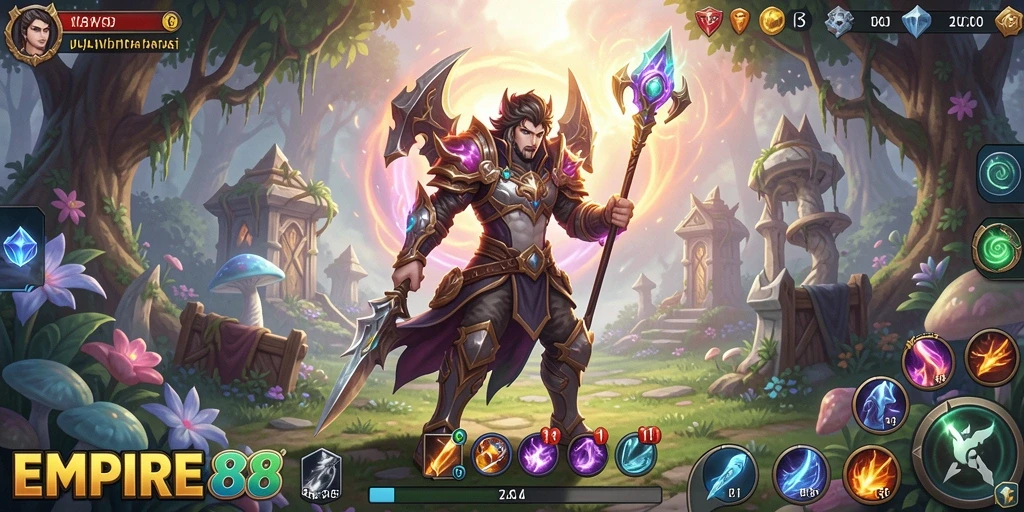 Screenshot gameplay EMPIRE88 menampilkan aksi seru dalam dunia RPG.