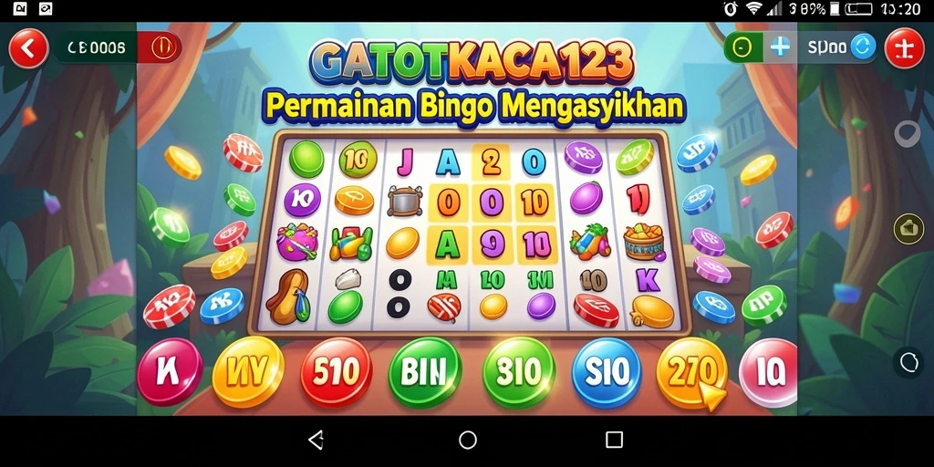 Tampilan gameplay seru dari GATOTKACA123 dengan keseruan bermain Bingo.