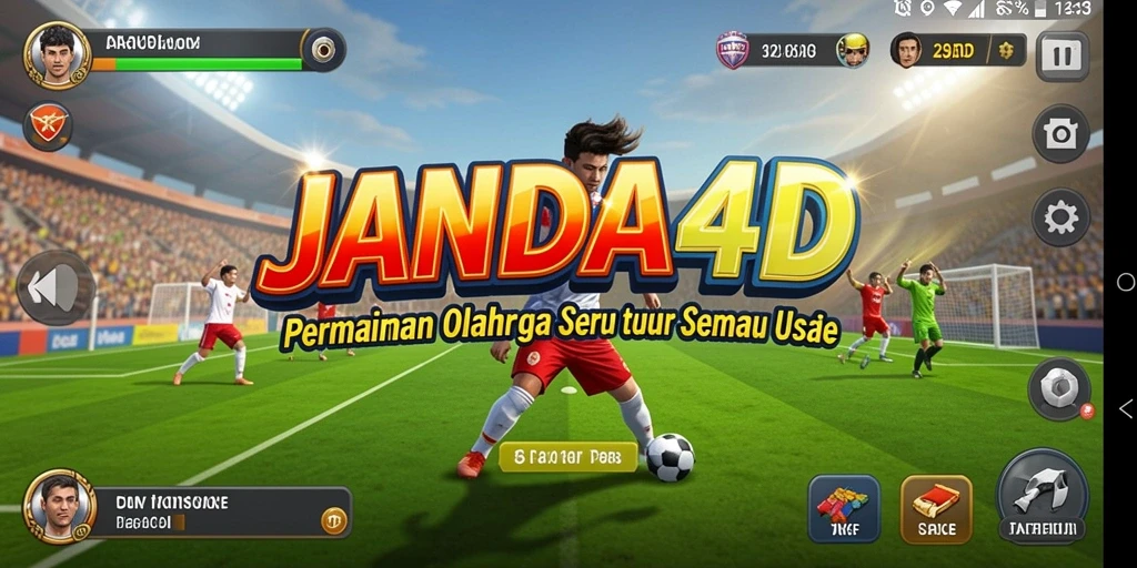Tampilan gameplay menarik dari JANDA4D dalam pertandingan olahraga.