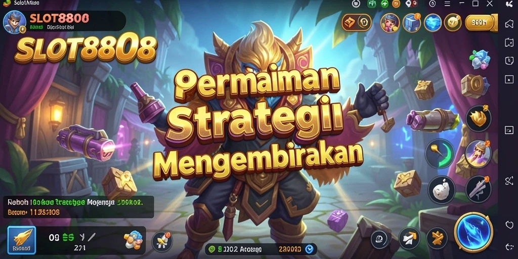 Tampilan gameplay mendebarkan dari SLOT8808 saat memimpin pasukan.