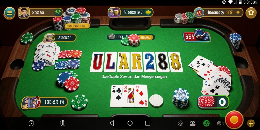 Tampilan permainan Gaple yang menarik di ULAR288.