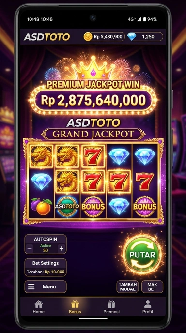 Tampilan utama aplikasi asdtoto yang menarik dan mudah digunakan.